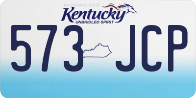 KY license plate 573JCP