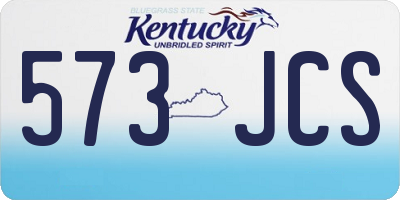KY license plate 573JCS