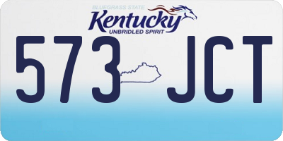 KY license plate 573JCT