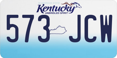 KY license plate 573JCW