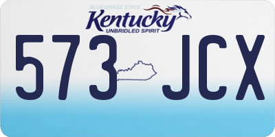 KY license plate 573JCX