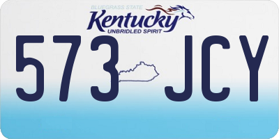 KY license plate 573JCY