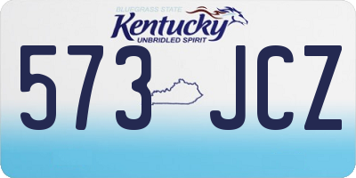 KY license plate 573JCZ
