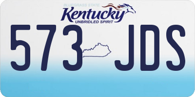 KY license plate 573JDS