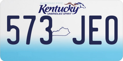 KY license plate 573JEO