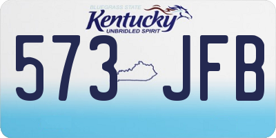 KY license plate 573JFB
