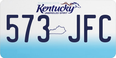 KY license plate 573JFC