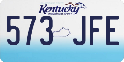 KY license plate 573JFE