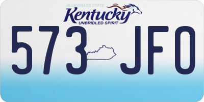 KY license plate 573JFO
