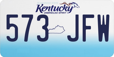 KY license plate 573JFW