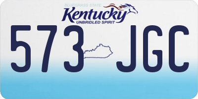 KY license plate 573JGC