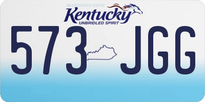 KY license plate 573JGG