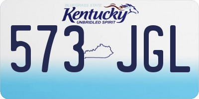 KY license plate 573JGL