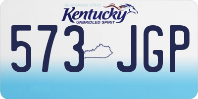 KY license plate 573JGP
