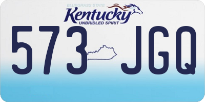 KY license plate 573JGQ