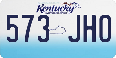 KY license plate 573JHO
