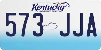 KY license plate 573JJA