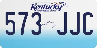 KY license plate 573JJC