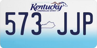 KY license plate 573JJP