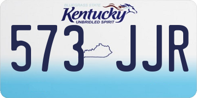 KY license plate 573JJR