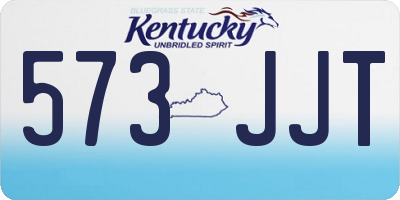 KY license plate 573JJT