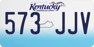 KY license plate 573JJV