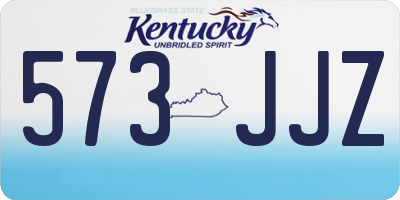 KY license plate 573JJZ