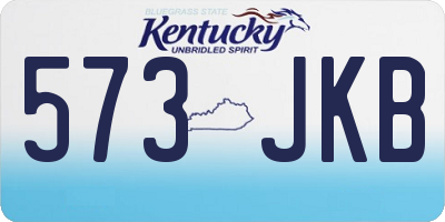 KY license plate 573JKB