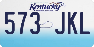 KY license plate 573JKL