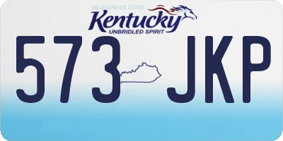 KY license plate 573JKP