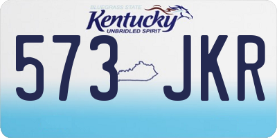 KY license plate 573JKR