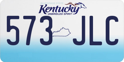 KY license plate 573JLC