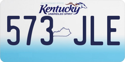 KY license plate 573JLE