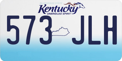 KY license plate 573JLH