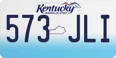 KY license plate 573JLI