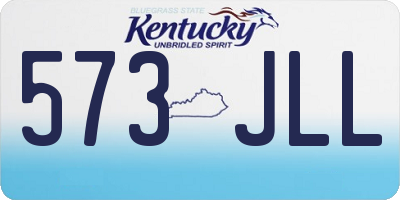 KY license plate 573JLL