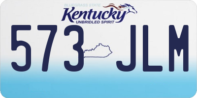 KY license plate 573JLM