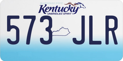 KY license plate 573JLR