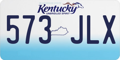 KY license plate 573JLX
