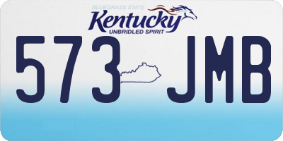 KY license plate 573JMB