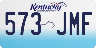 KY license plate 573JMF
