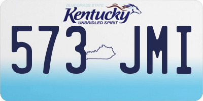 KY license plate 573JMI