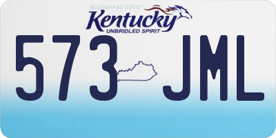 KY license plate 573JML