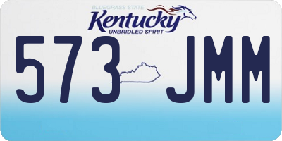 KY license plate 573JMM