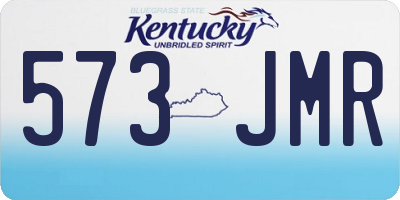 KY license plate 573JMR
