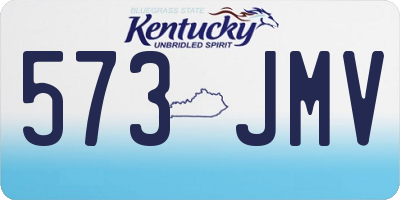 KY license plate 573JMV