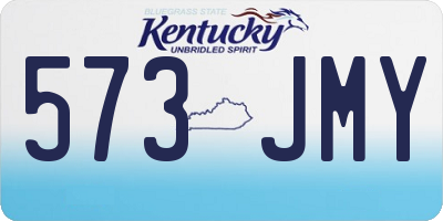 KY license plate 573JMY