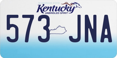 KY license plate 573JNA