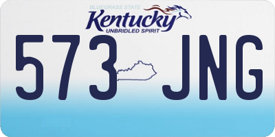 KY license plate 573JNG