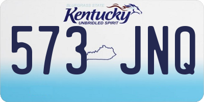 KY license plate 573JNQ